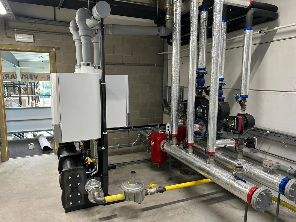 De opstelling van de stookplaats