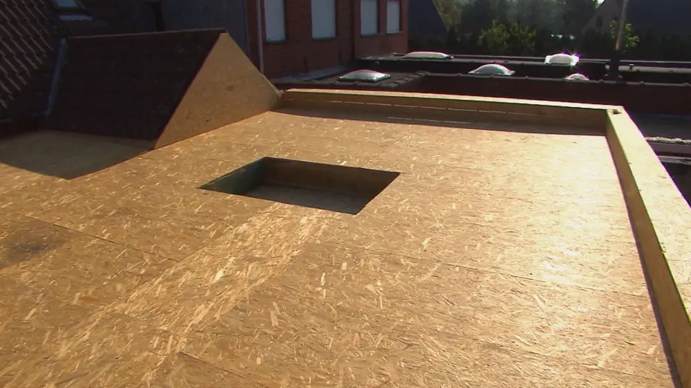 OSB platen dakconstructie