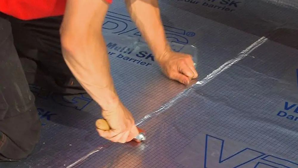 aandrukroller plooien wegwerken