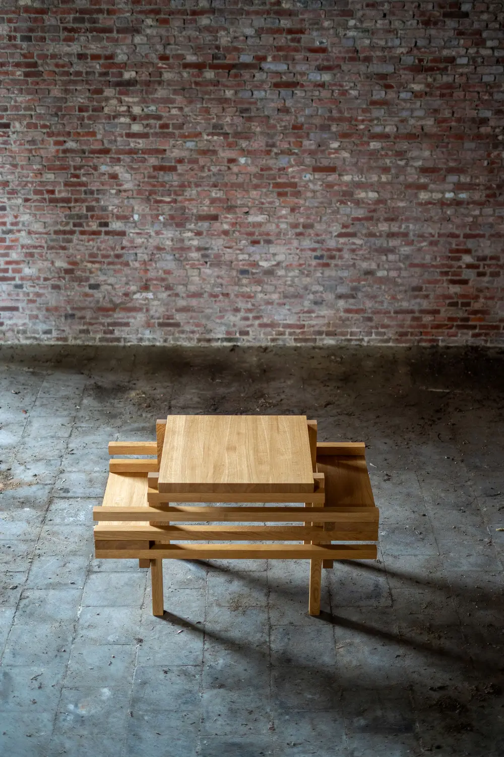 Tête-à-tête tafel met verstelbare zitjes