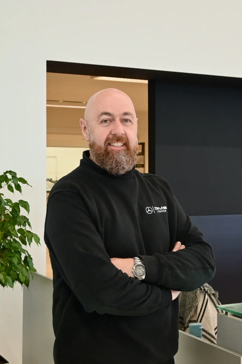 Ronny Vertongen is verantwoordelijk voor de carrosserie-afdeling van GMS Leuven