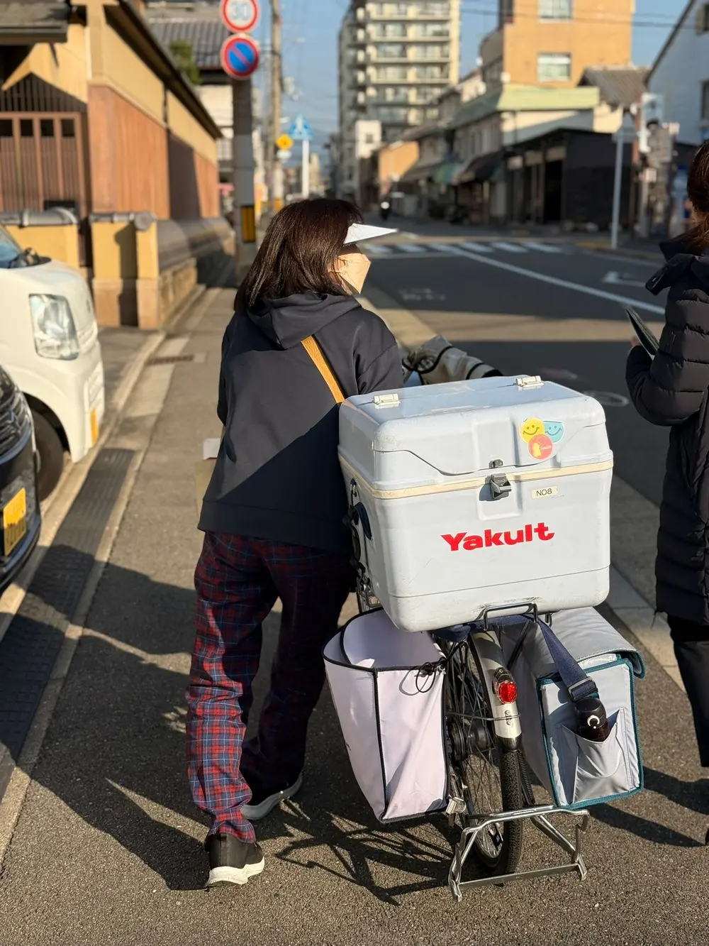 Yakult Lady rue vélo
