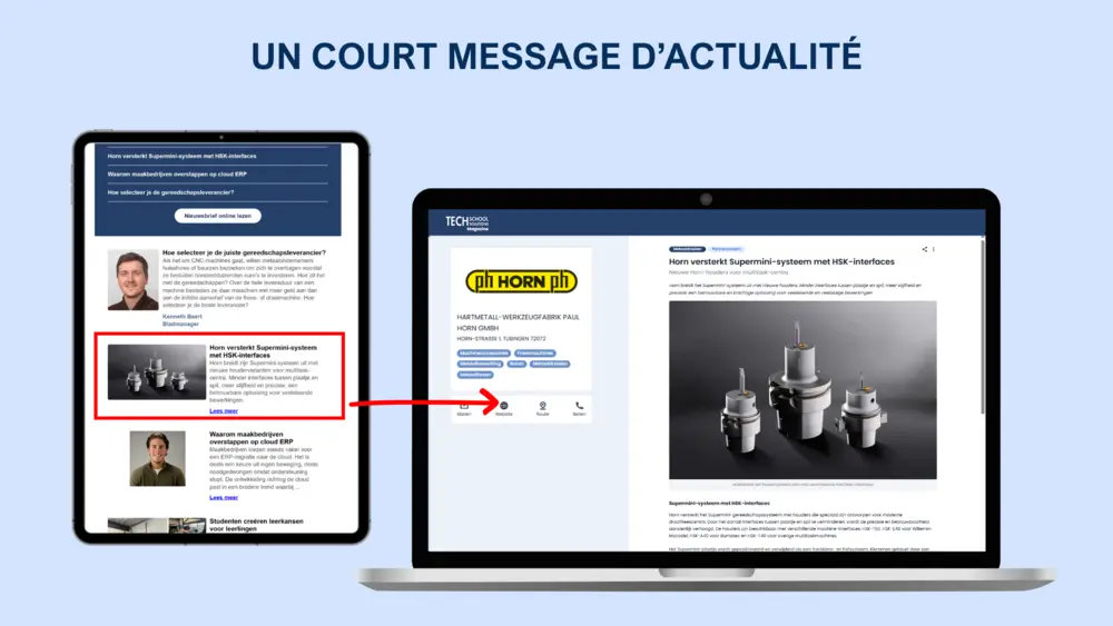 kort nieuwsbericht fr