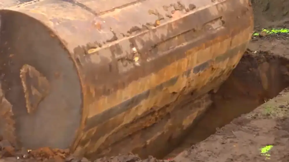 graven met graafkraan