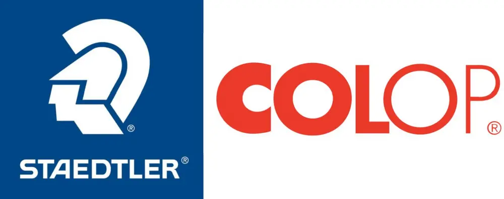 logo samenwerking staedtler en colop