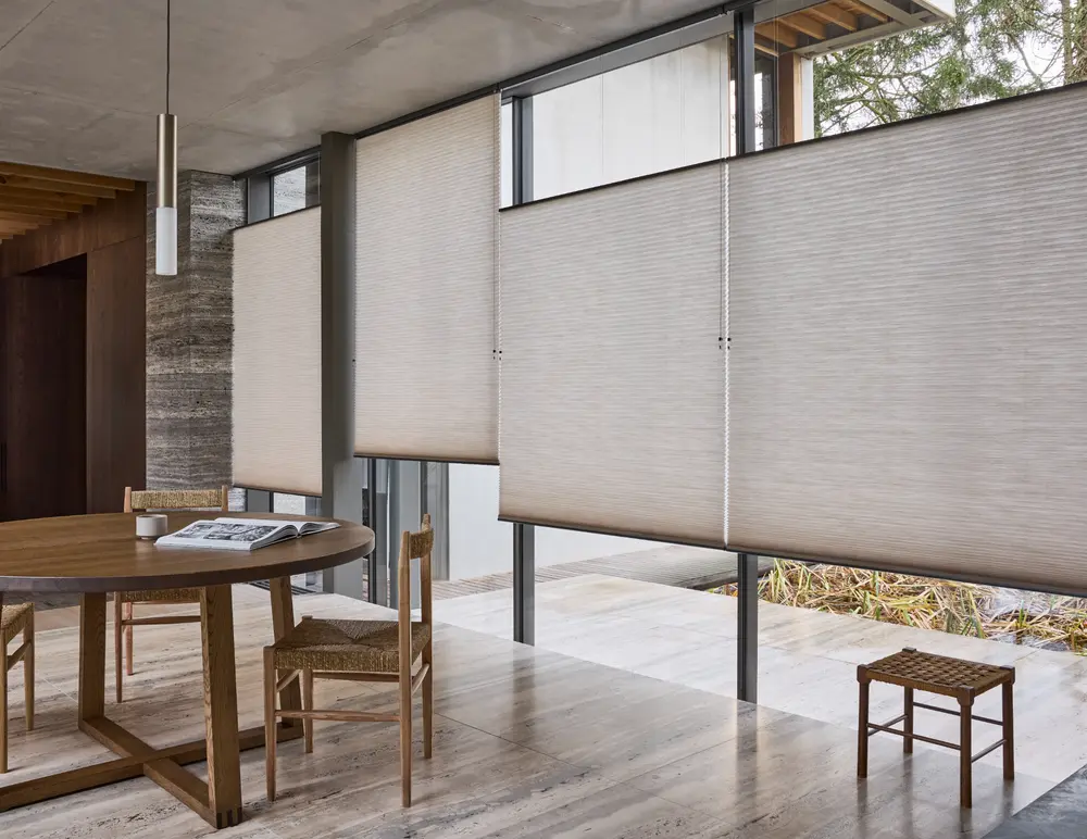 plisse gordijnen luxaflex