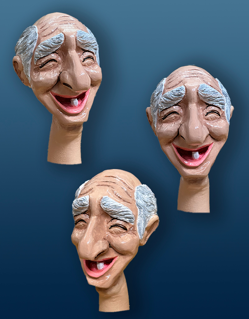 La tête de la marionnette "Bok sin dint". © Cemsnicolas.be