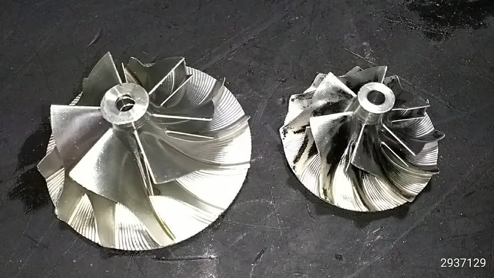 Ook de compressorwielen verkeren in uitstekende staat