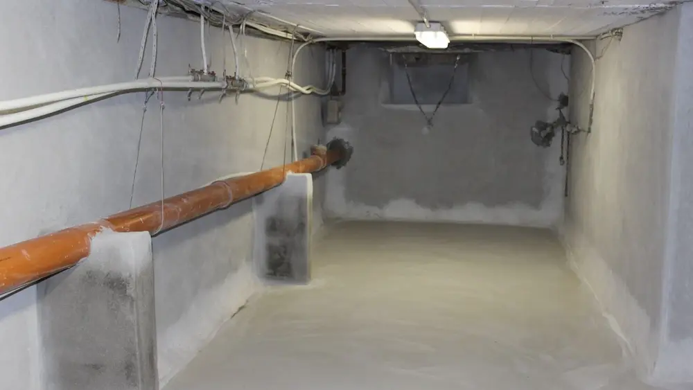 nieuw bekuipte kelder