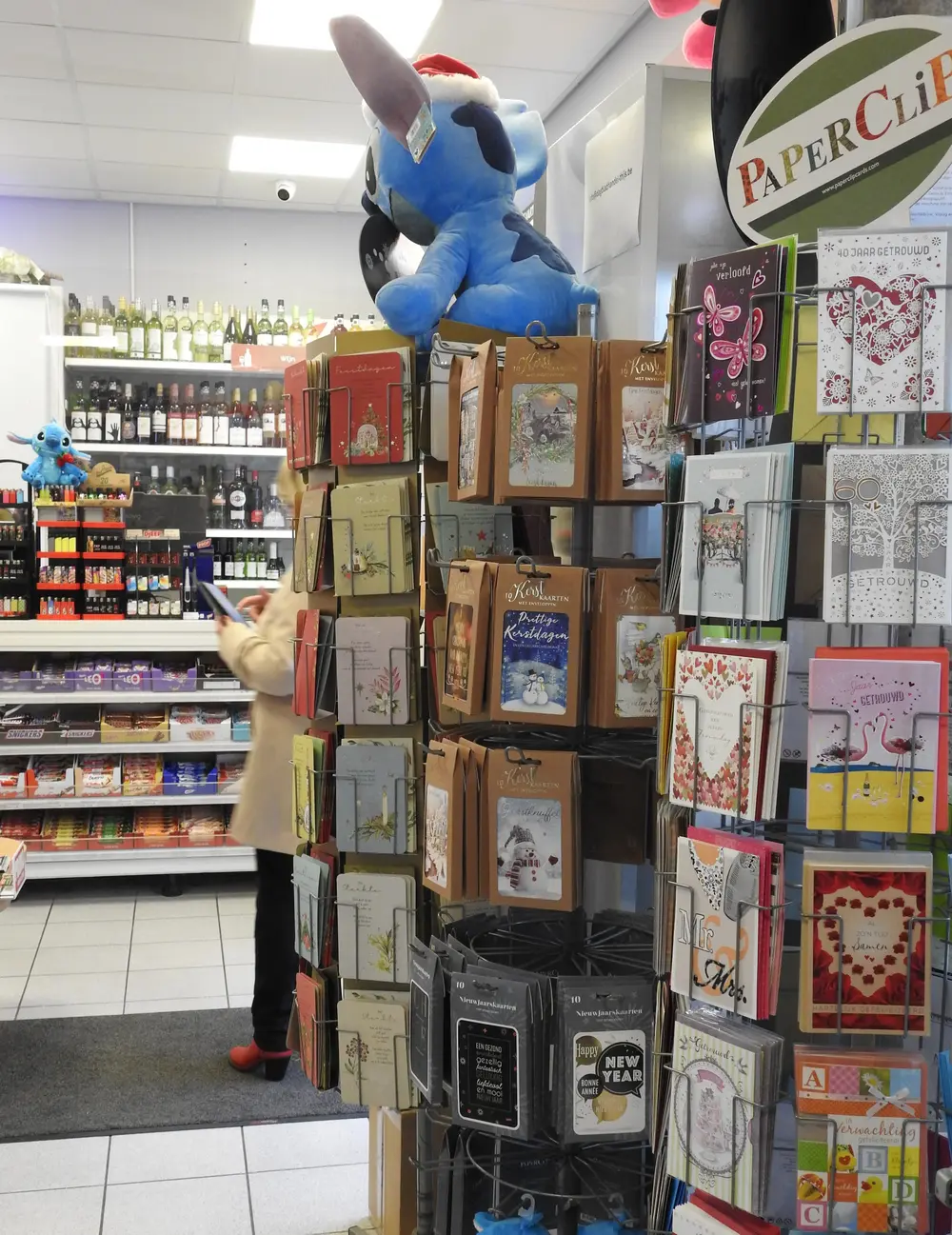 aantal windmolens met wenskaarten