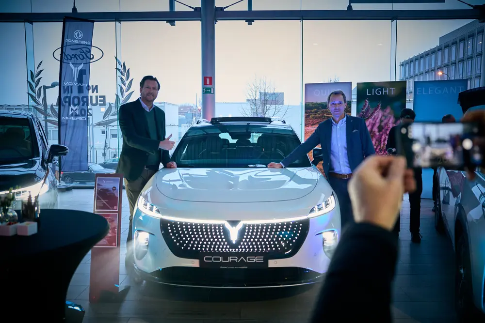 De VOYAH Courage, een full-electric SUV in het D-segment, beleefde zijn officiële Belgische persintroductie op de vooravond van het Autosalon in Brussel