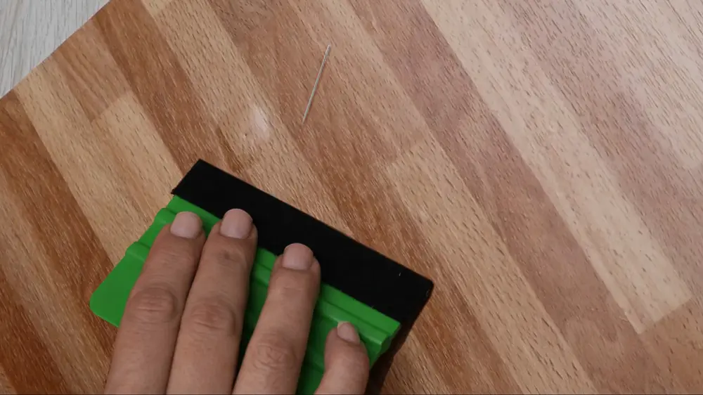 bubbel doorprikken naald