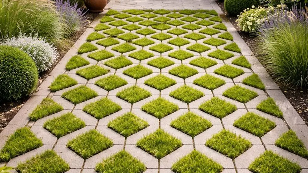 grasdallen terras ai beeld