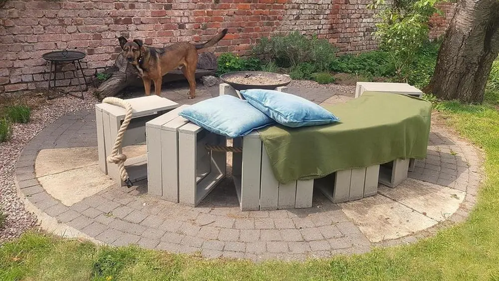 Ross op het terrasje