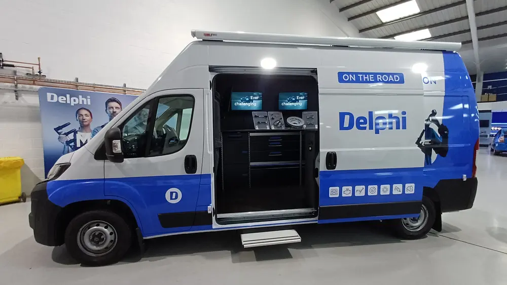 Delphi on the road van