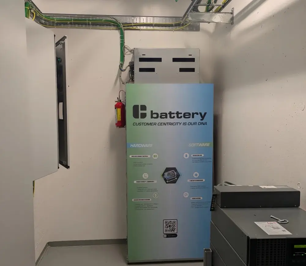 Indoorbatterijen voor testfase van EMS1