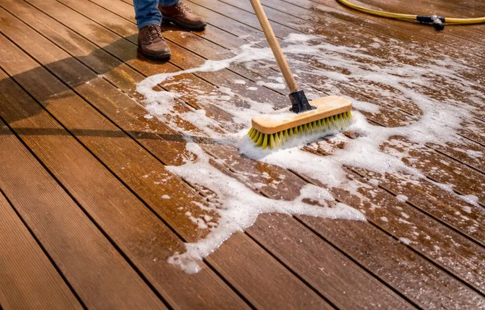 reinigen met zeepsop