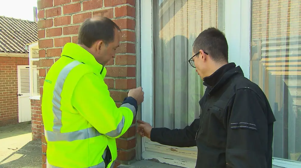 asbest bij vensterbank