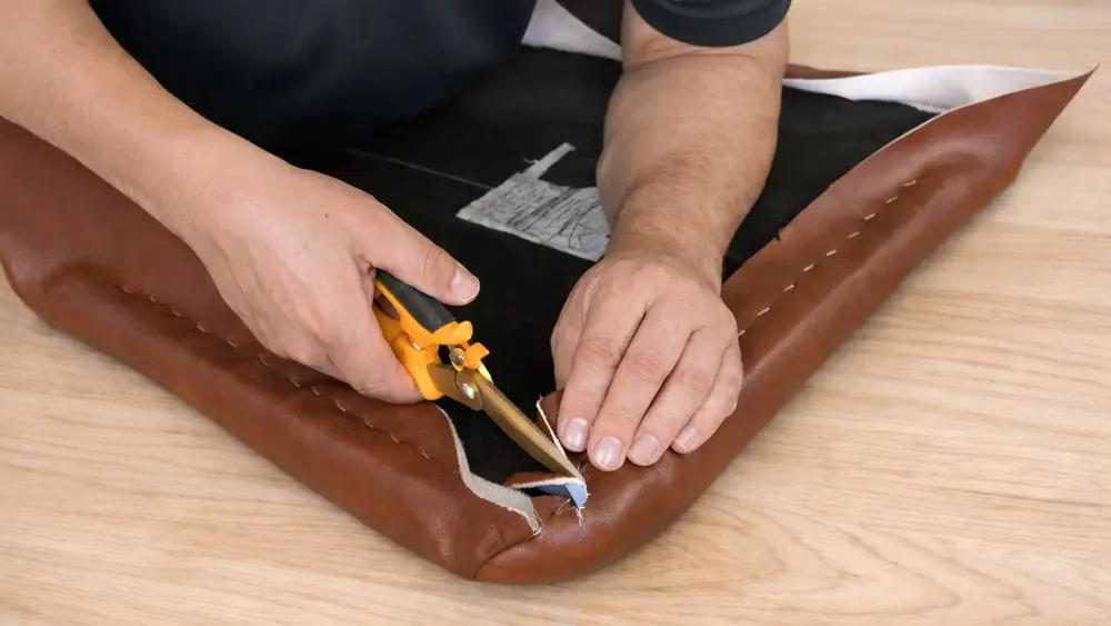 Hoeken insnijden knippen