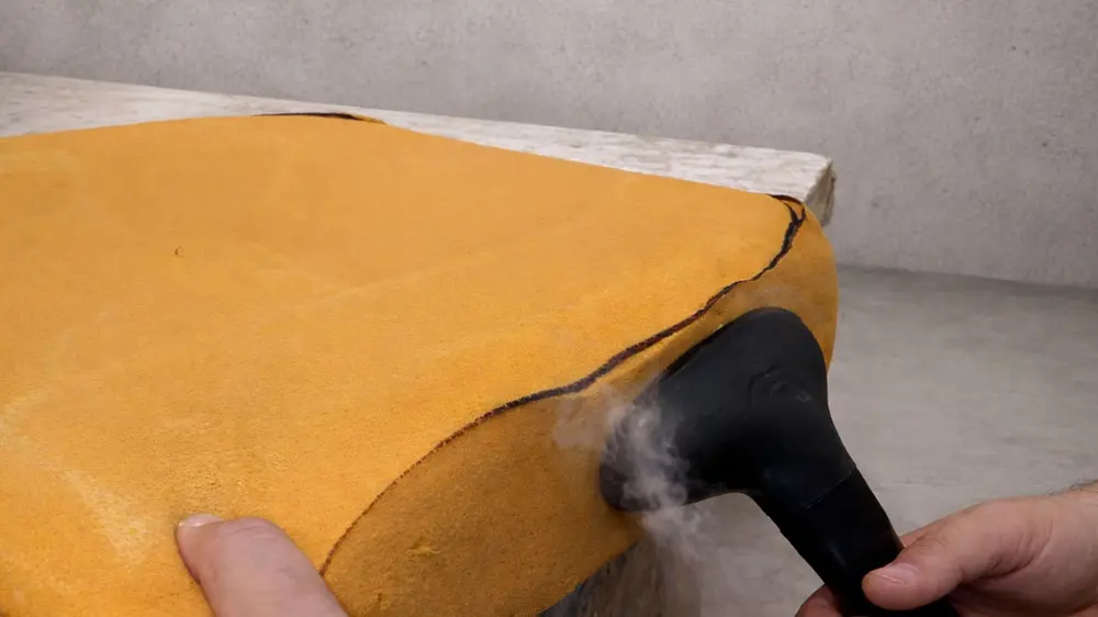 Mousse met warmte behandelen