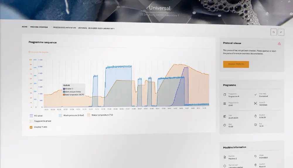 Miele Move Connect screen