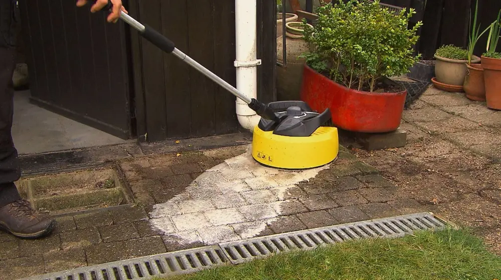 gebruik terrasreiniger