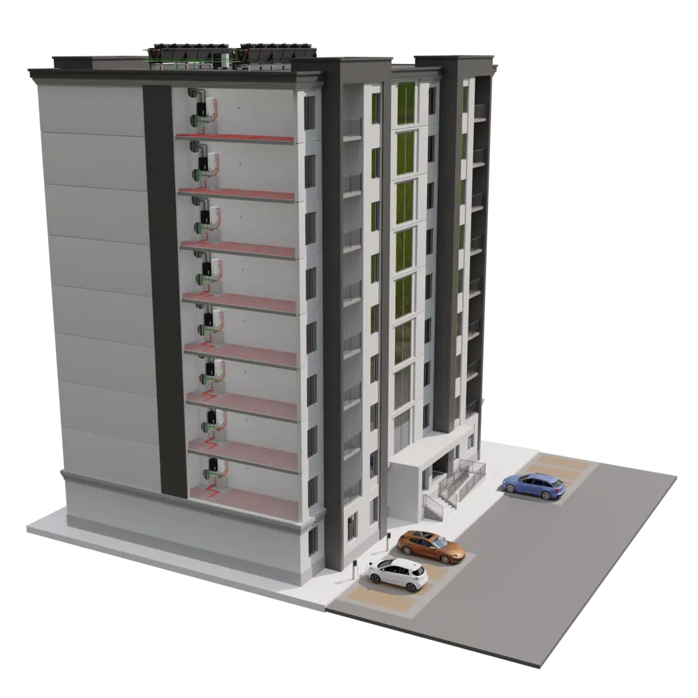 compacte wermtepomp per appartement