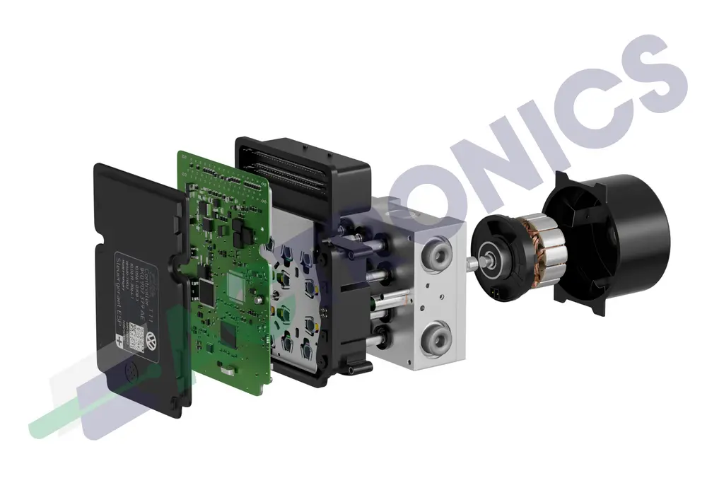 De pompmotor, de ECU en het hydraulische gedeelte kunnen falen bij winterse omstandigheden