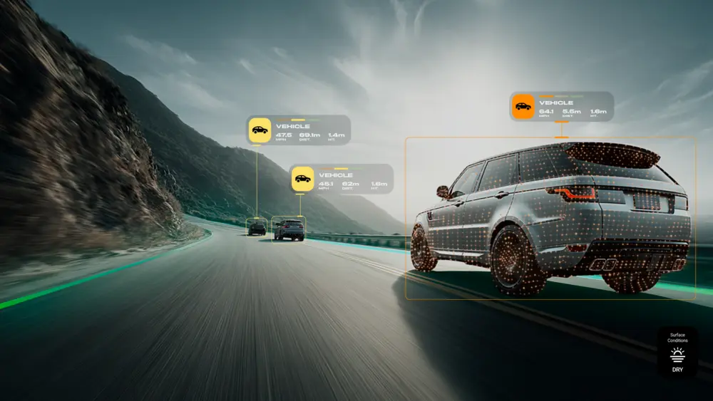 Detectie van voertuigen en objecten op lange afstand bij droge wegcondities met hoge hoekresolutie