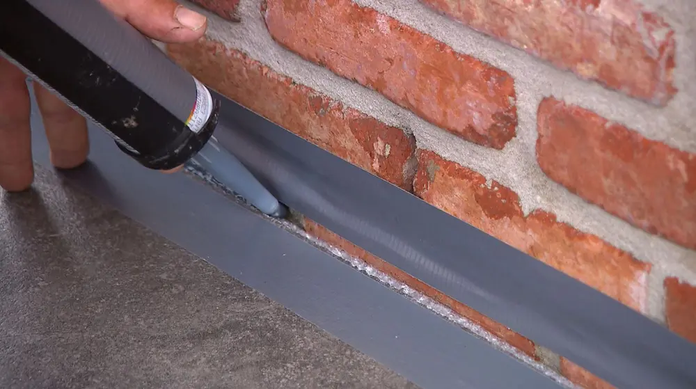 dilatatievoeg langs gevel