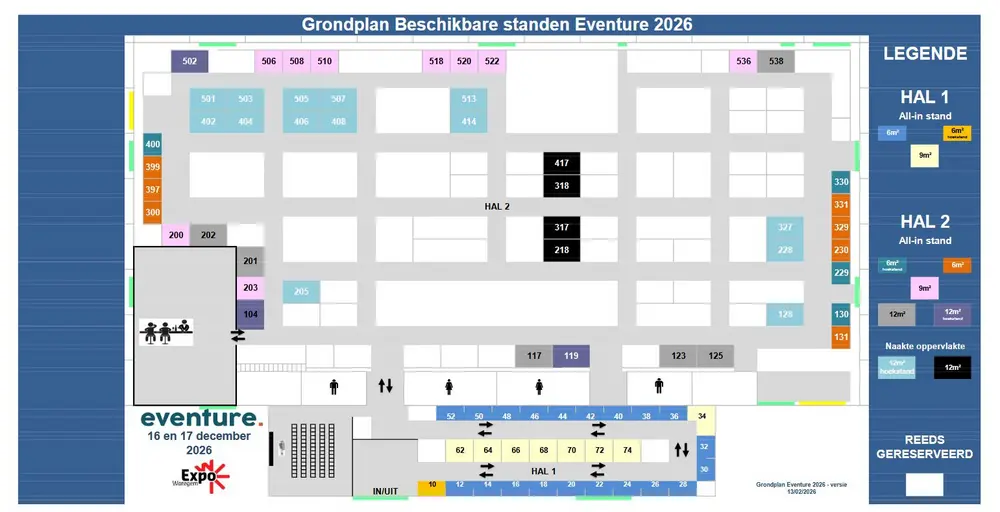 Eventure grondplan 1302