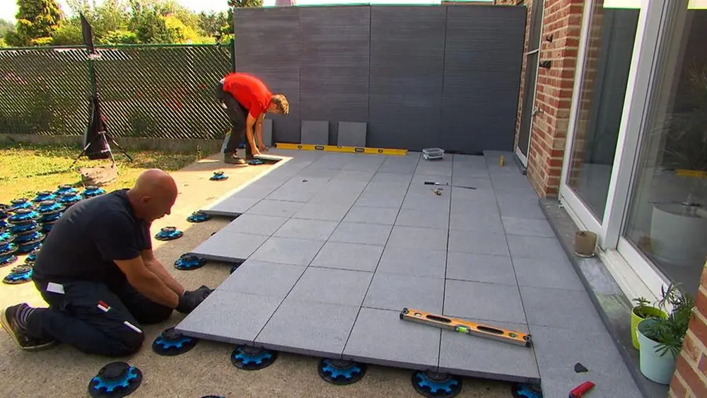 tegels op tegeldragers