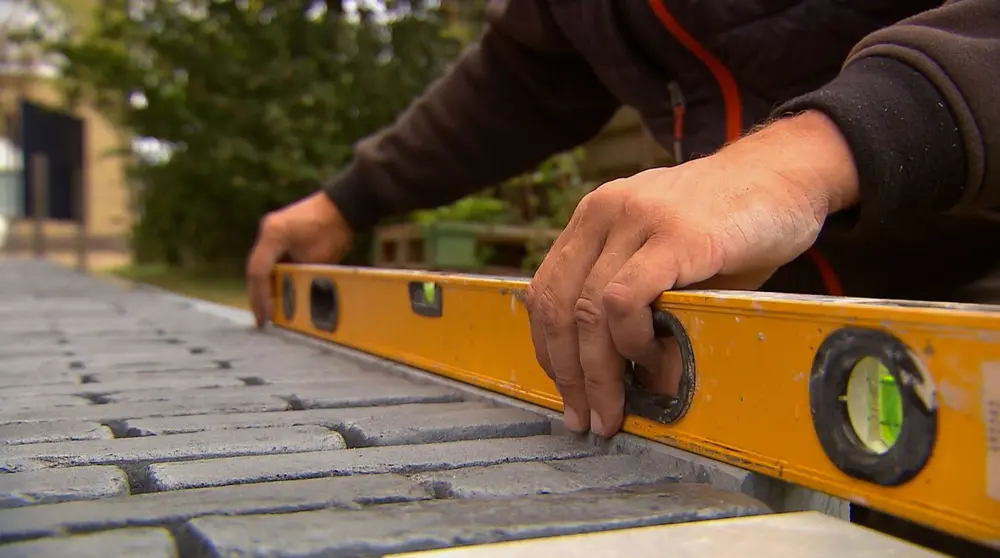 aanleg stenen terras