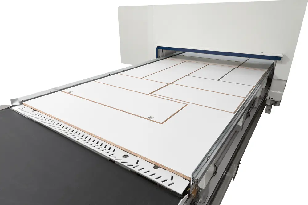 Uitvoertapijt met zijgeleiders 