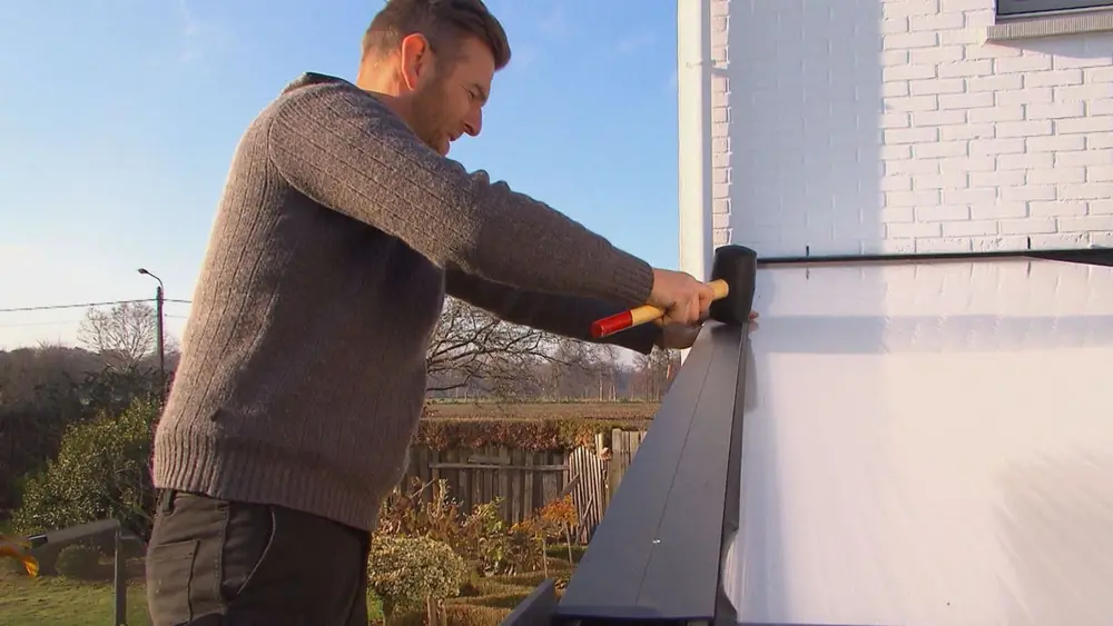 platen vastmaken met afdekproflene