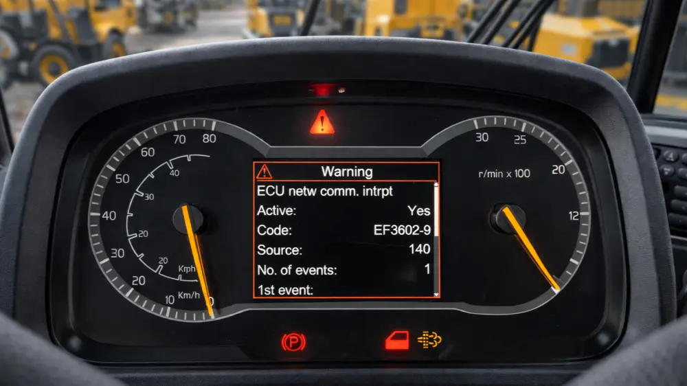 Foutmelding bouwmachine 2