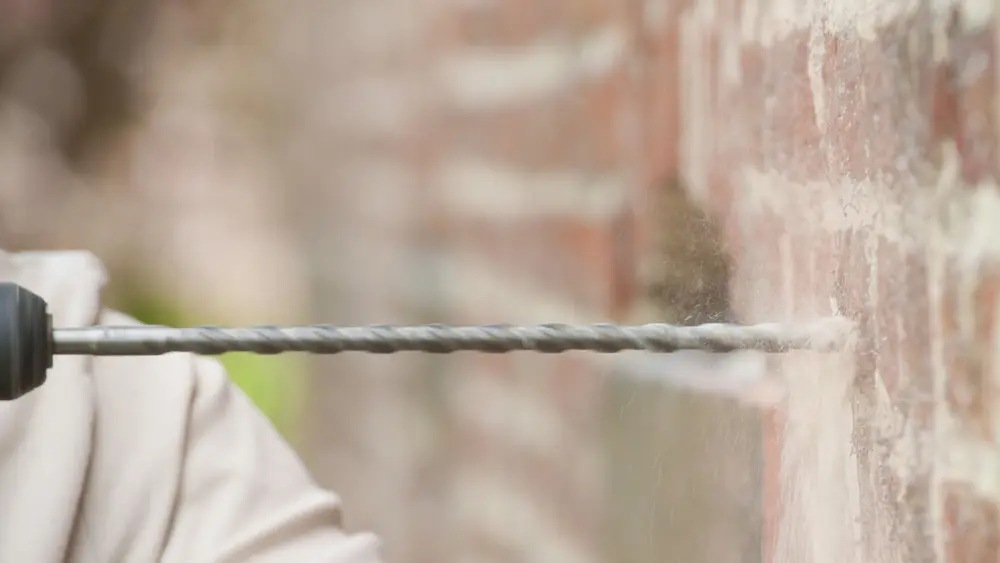 uitboren met klopboor