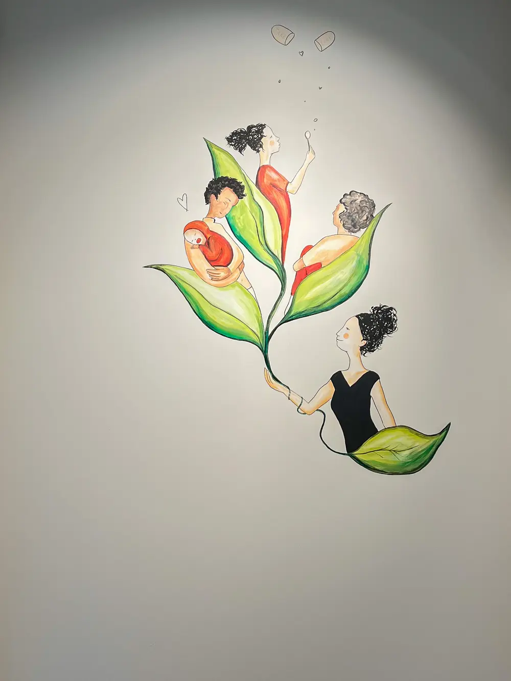 Muurtekening apotheek Melsen