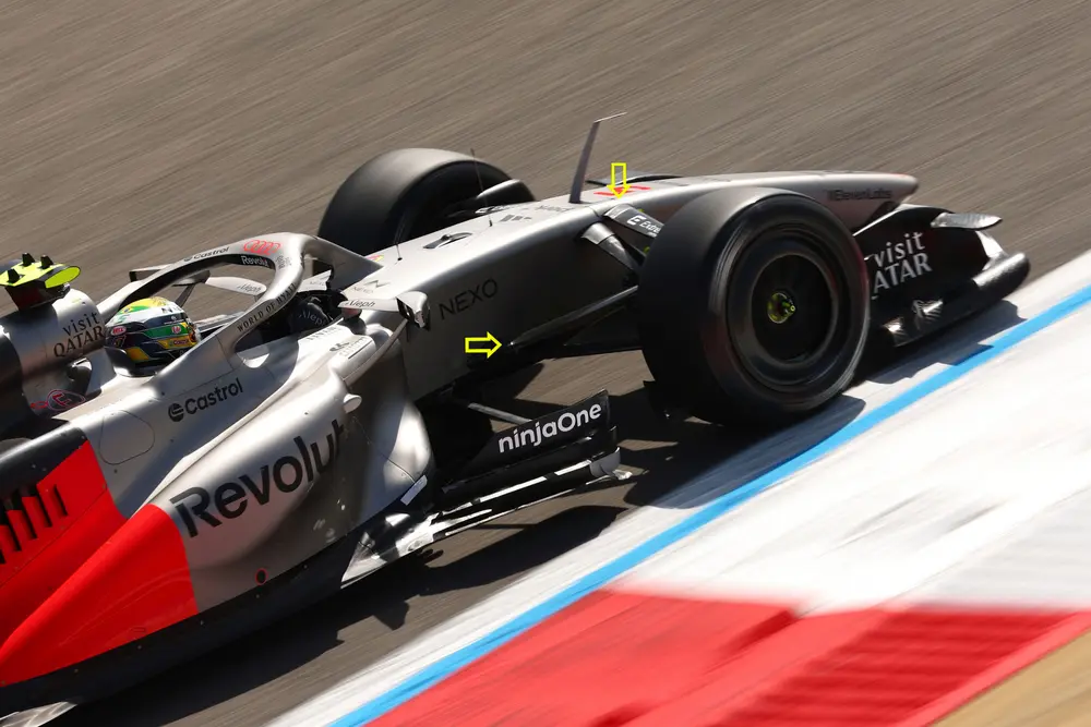 F1 Audi Revolut met pijlen