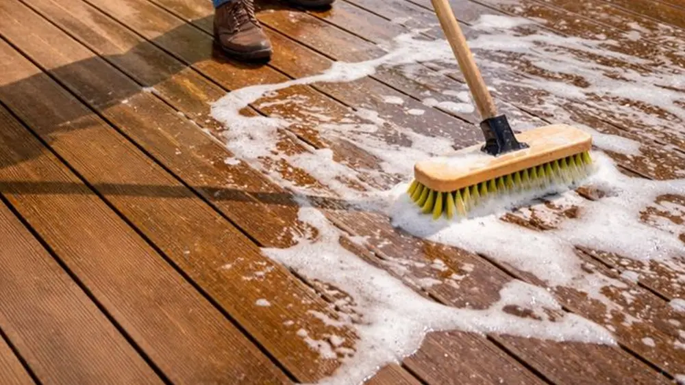 reinigen met zeepsop