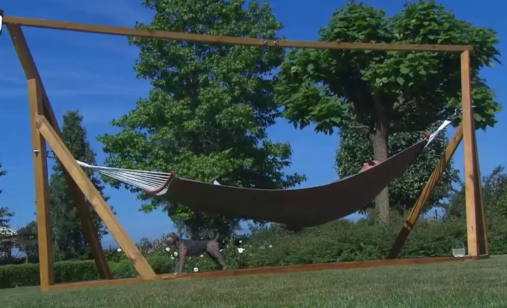 hangmat aan structuur