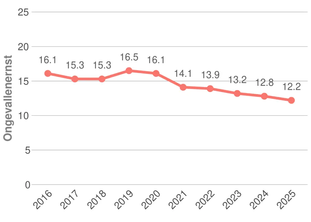 Evolutie van de ongevallenernst