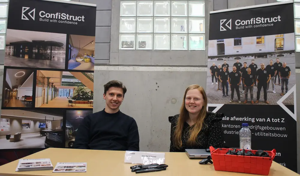 Bert Welleman en collega Jana van Confistruct