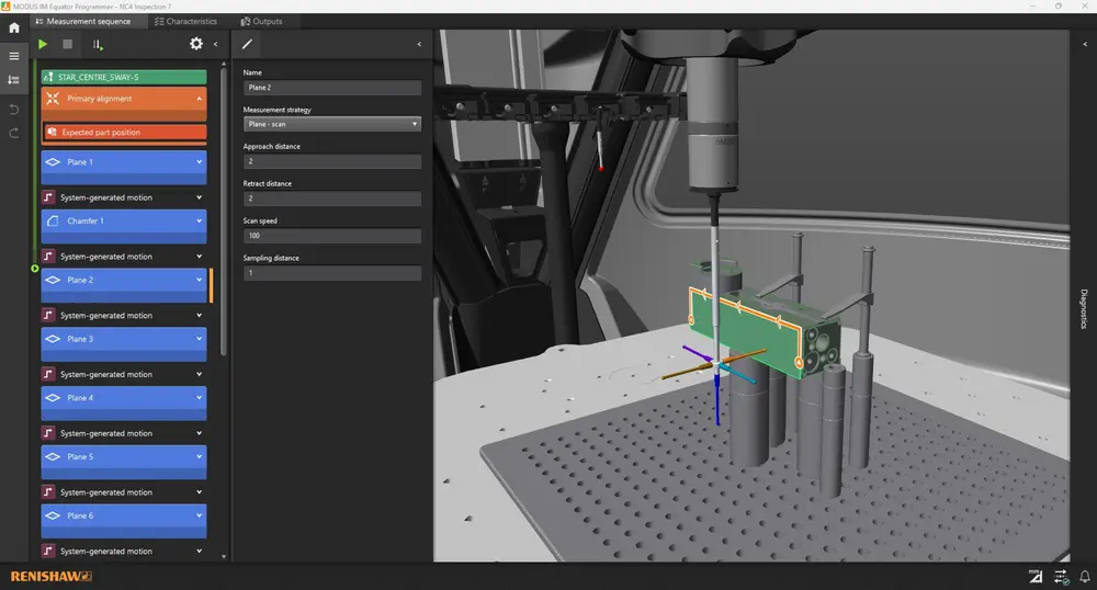 Renishaw Modus IM softwareomgeving