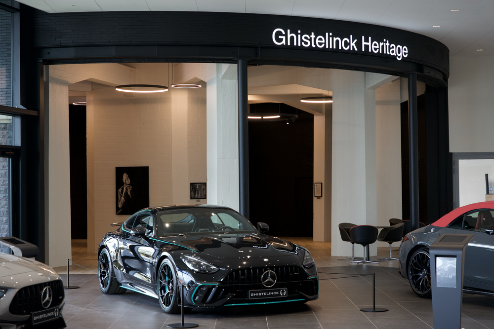 Het Ghistelinck Heritage-gedeelte brengt 75 jaar bedrijfsgeschiedenis samen met 140 jaar Mercedes-Benz