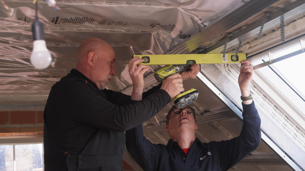 waterpas vastschroeven is een must