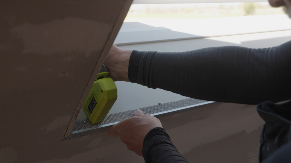 randprofiel vast tacken