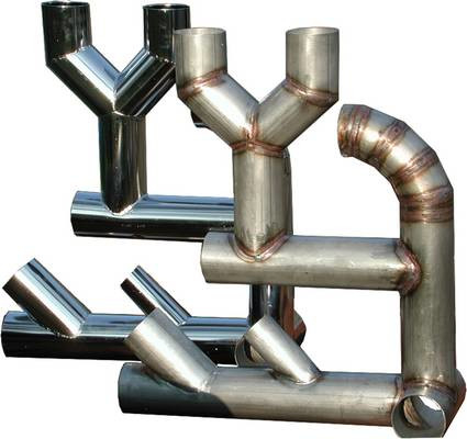 behandelde rvs-Y-pipes