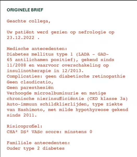 originele doktersbrief