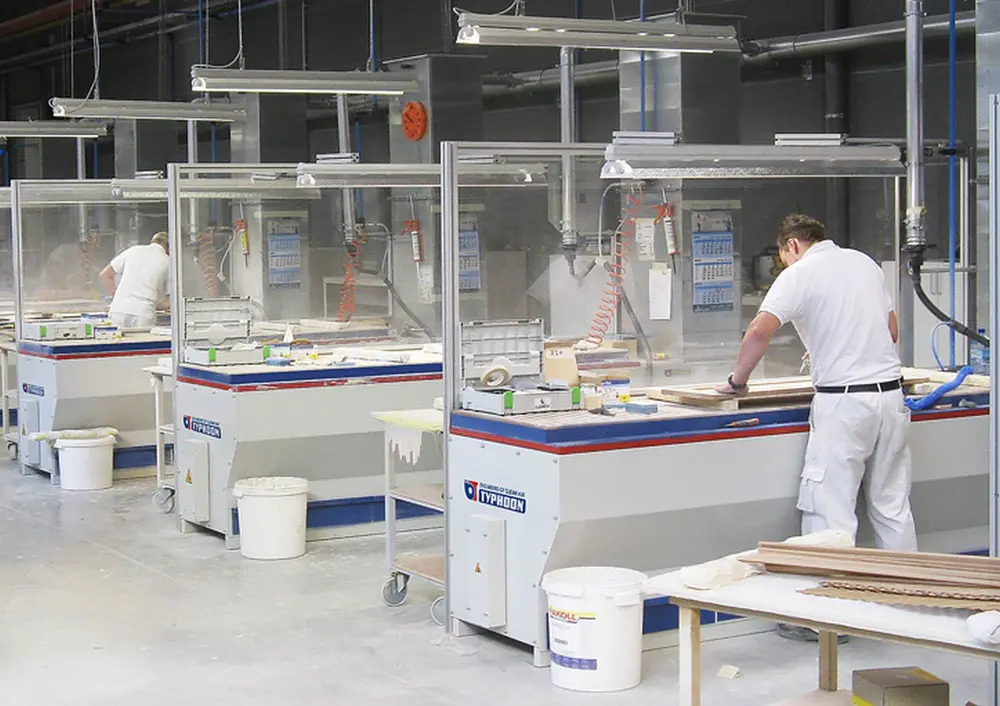 Ge&iuml;ntegreerde stofafzuiging